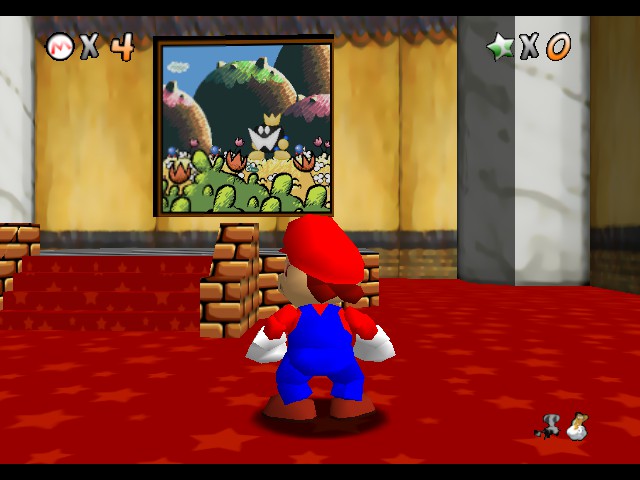 Super Mario 64 - Retro Mario (beta) Screenthot 2